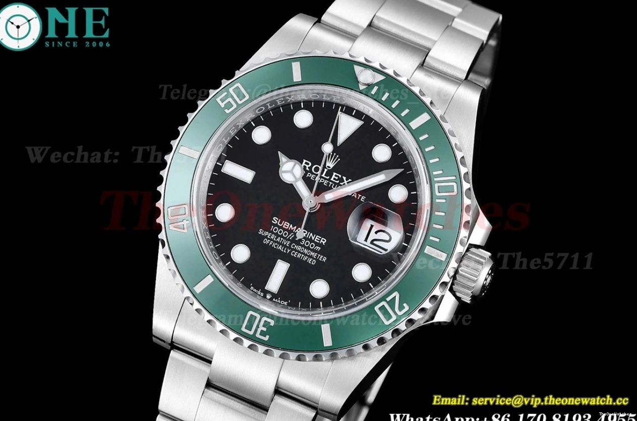 Green SS Starbucks 41mm 126610LV Clean Bezel SS SH3235 Submariner 0429